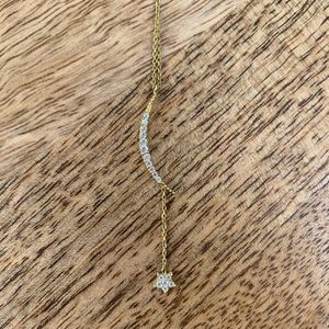Natalie B. Jewelry Moon and star laureat necklace